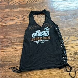 Black Bead Black Sleeveless Tank Top Dress with Graphic Cut Out